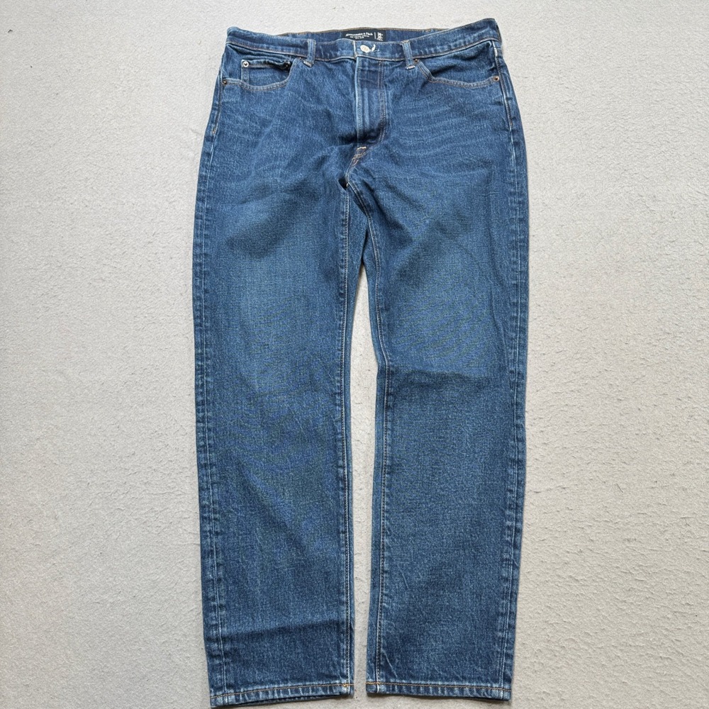 Abercrombie & Fitch Jeans Men's 36x30 Blue 90s Slim Vintage Stretch Straight Leg